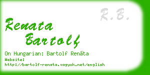 renata bartolf business card